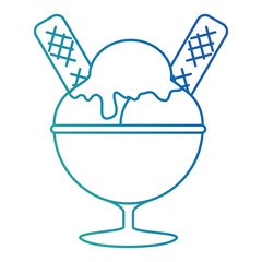 ice cream cup isolated icon