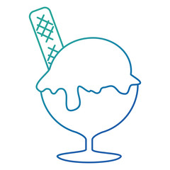 ice cream cup isolated icon