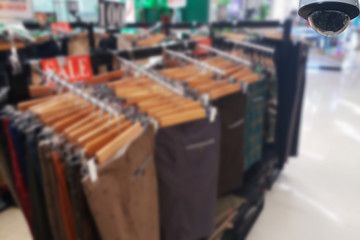 Obraz premium blurred photo, Blurry image,inside of the clothes shop,background