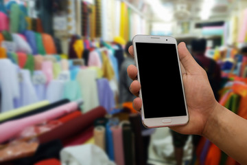 blurred photo, Blurry image,Fabric and .Clothing store,background