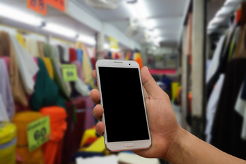 blurred photo, Blurry image,Fabric and .Clothing store,background