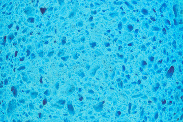 Fototapeta na wymiar Texture background surface of blue bath body sponge