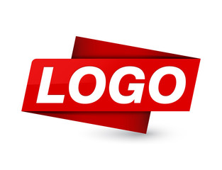 Logo premium red tag sign
