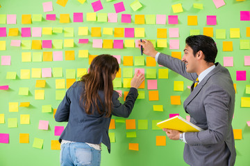 Business colleagues discussing future priorities