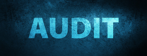 Audit special blue banner background