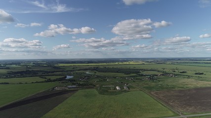 Fototapeta na wymiar Aerial summer landscape