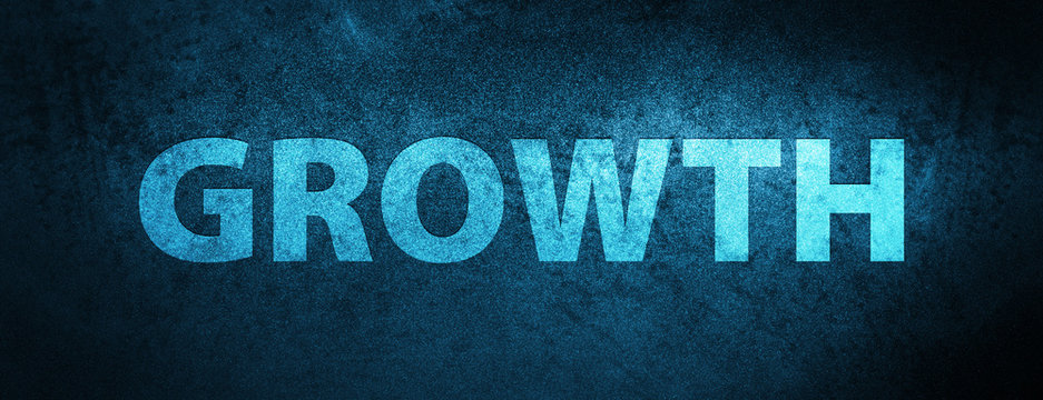 Growth Special Blue Banner Background