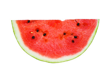 Bright juicy watermelon on a white background isolated. 