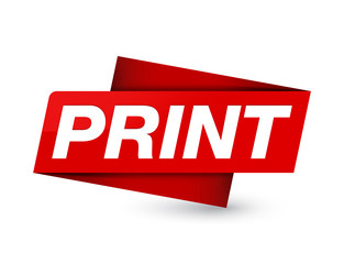 Print premium red tag sign