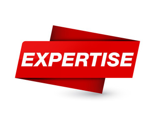 Expertise premium red tag sign