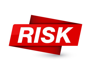 Fototapeta premium Risk premium red tag sign