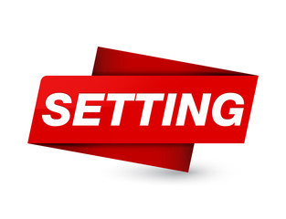 Setting premium red tag sign