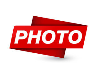 Photo premium red tag sign