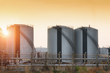 Natural Gas storage tanks