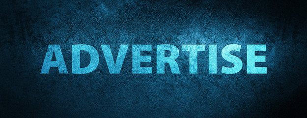 Advertise special blue banner background