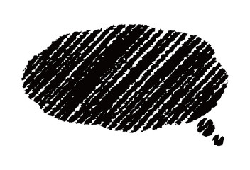 chalk drowing shape ( speech bubble)