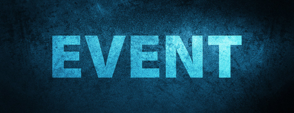 Event special blue banner background