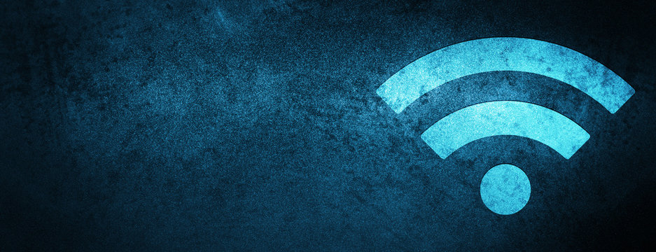 Wifi icon special blue banner background