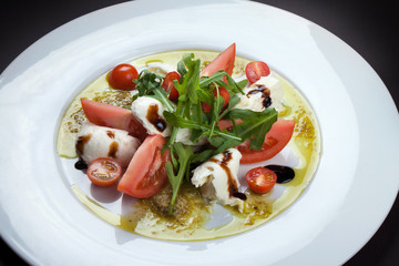 Veggie salad on a big plate