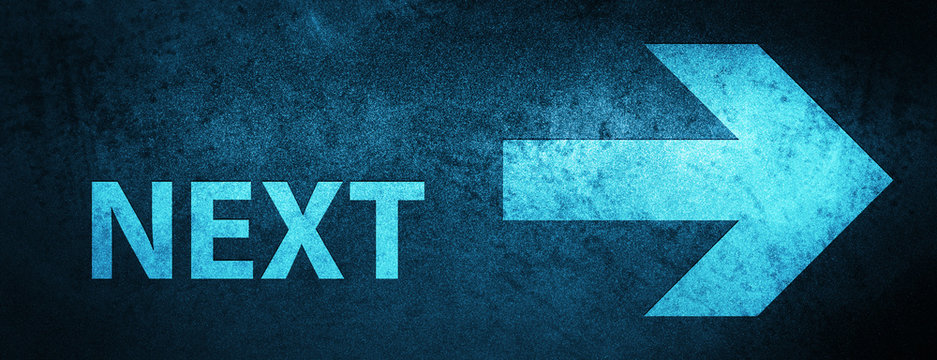 Next special blue banner background