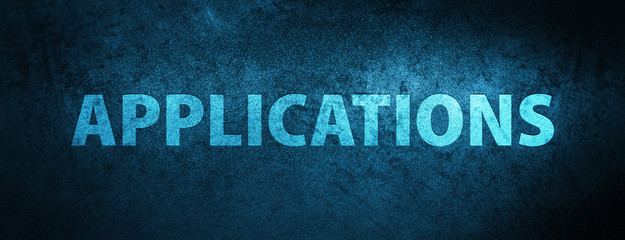 Applications special blue banner background