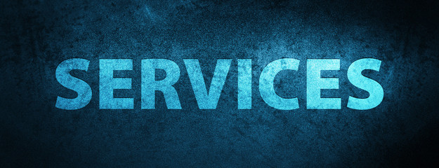 Services special blue banner background