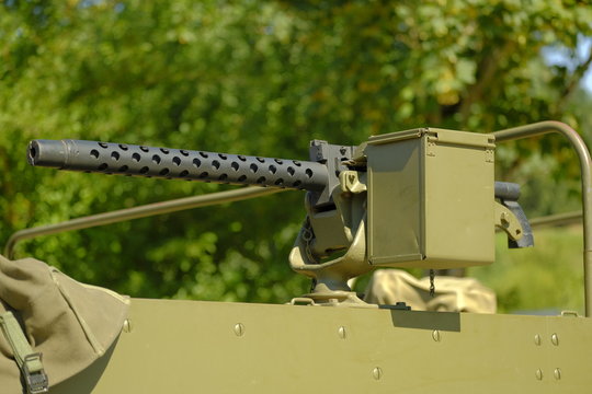 Mitrailleuse browning M19 sur halftrack