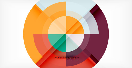 Obraz premium Vector circle abstract background