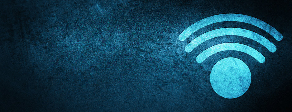 Wifi Icon Special Blue Banner Background