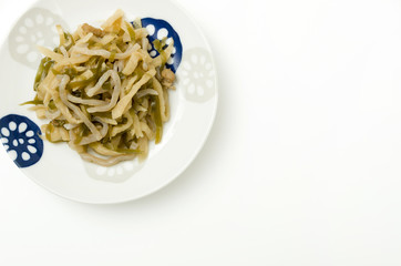 沖縄料理 千切りイリチー（切り干し大根の含め煮）