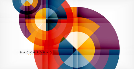 Obraz premium Wektorowy okręgu abstrakta tło