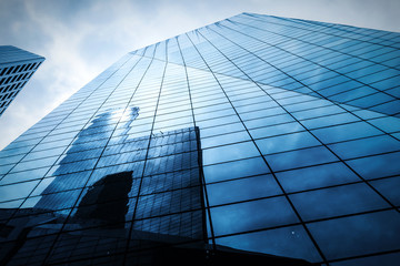 Obraz na płótnie Canvas Skyscraper glass windows