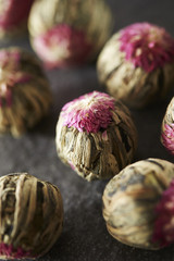 Blooming flowering tea