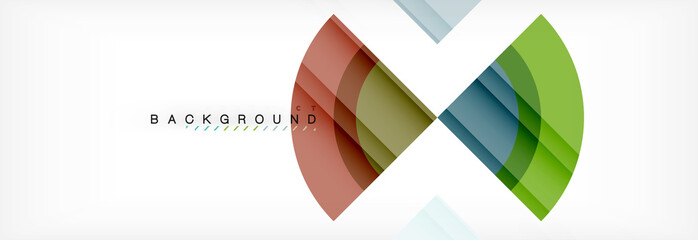 Obraz premium Vector circular geometric abstract background