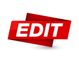 Edit premium red tag sign