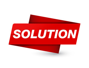 Solution premium red tag sign