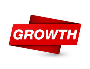 Growth premium red tag sign