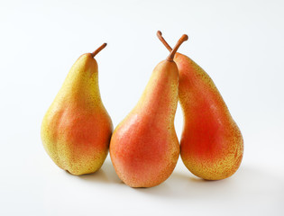 three ripe pears