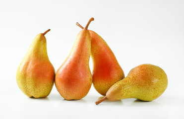 four ripe pears