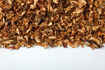 pile of dried mushrooms