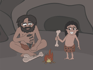 cavemen insight the cave cartoon