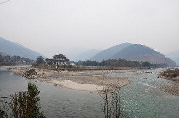 Rivers interception in the Bhutan