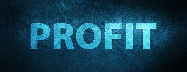 Profit special blue banner background