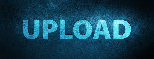 Upload special blue banner background