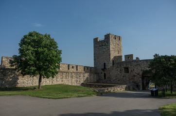 Fototapeta na wymiar Despot Stefan tower in Kalemegdan fortress in Belgrade, Serbia