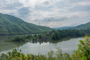 Fototapeta na wymiar Ovcar-Kablar Gorge panorama, West Morava river, Serbia