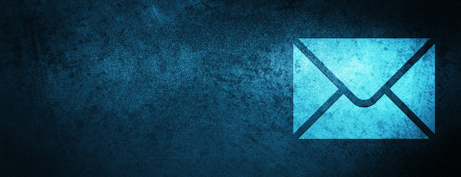 Email icon special blue banner background