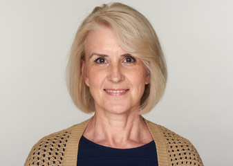 beautiful old woman smiling