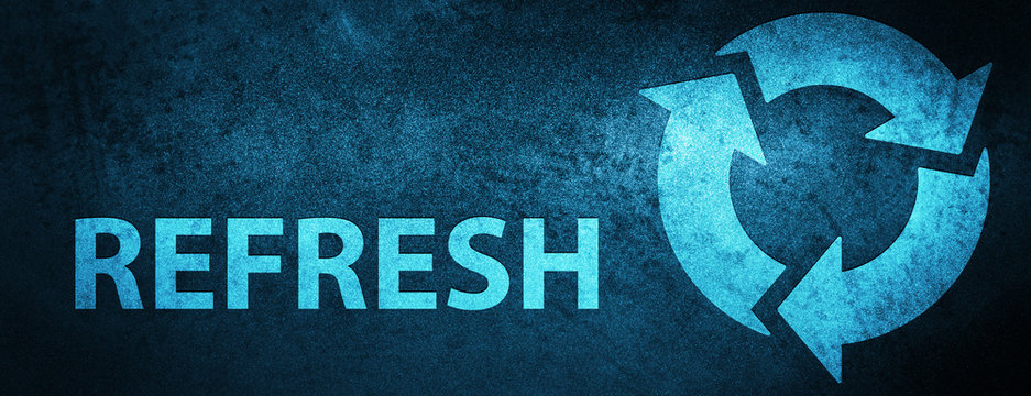Refresh special blue banner background
