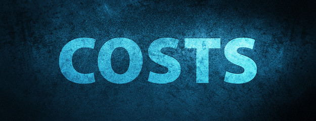 Costs special blue banner background